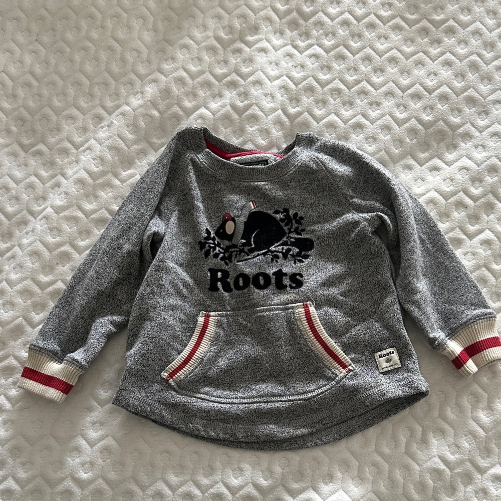 Roots Kids Sweatshirt with Red Accents